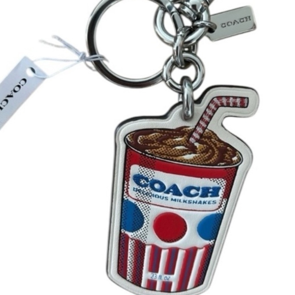Coach milkshake leather bag, charm keychain
NWT with dust bag